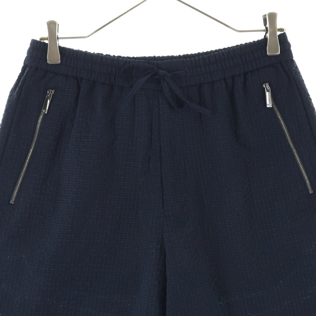 EMPORIO ARMANI(エンポリオアルマーニ) シアサッカーハーフパンツ ショートパンツ ショーツ ブラック H31PB5 C1036