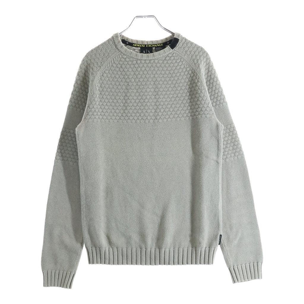 Armani Exchange(アルマーニ エクスチェンジ) クルーネック ラグランニットセーター グレー 6YZM1X ZML9Z