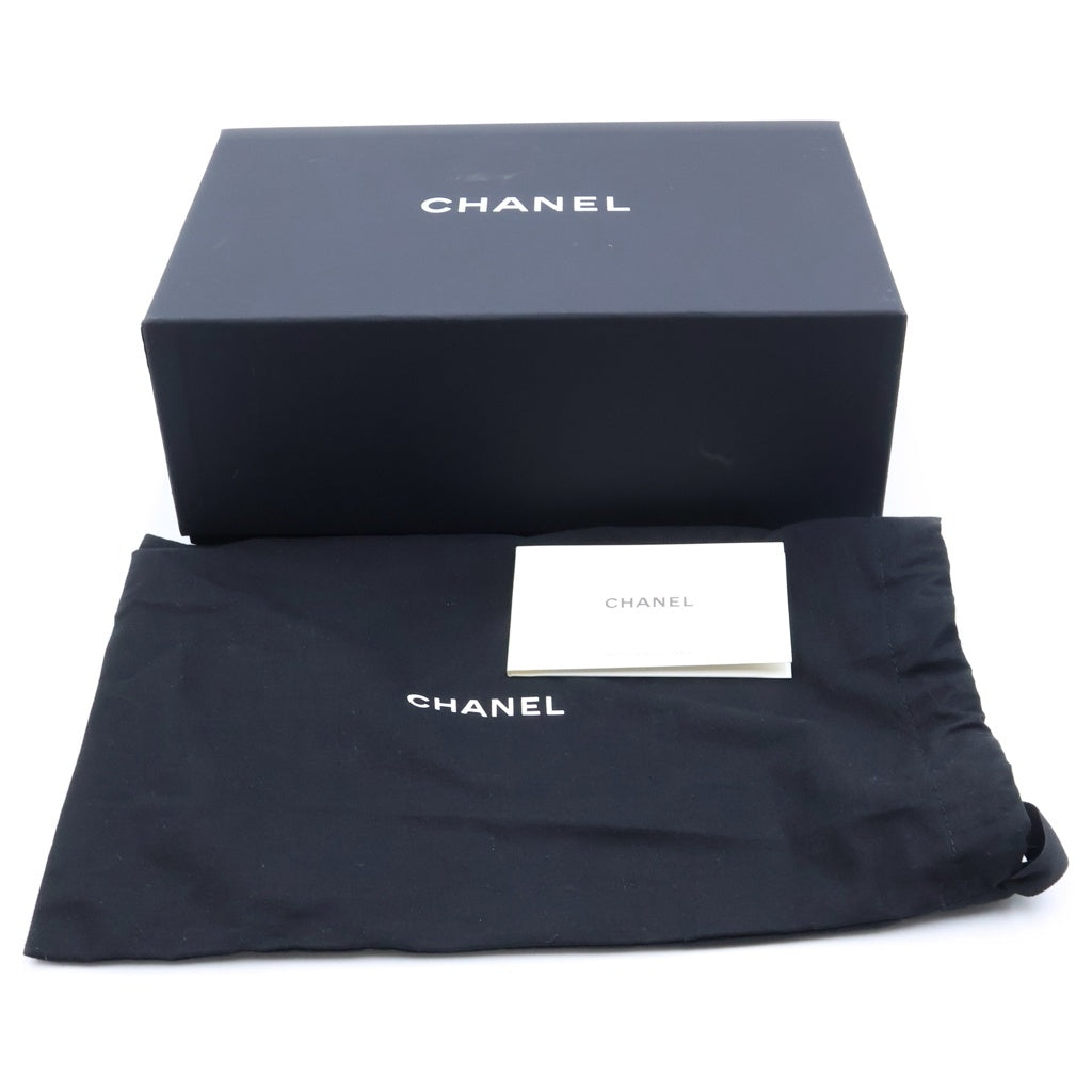 CHANEL(シャネル) マトラッセ ココマーク ポーチ 収納 ブラック キャビアスキン プレートシリアル AP5157 ゴールド金具 レディース