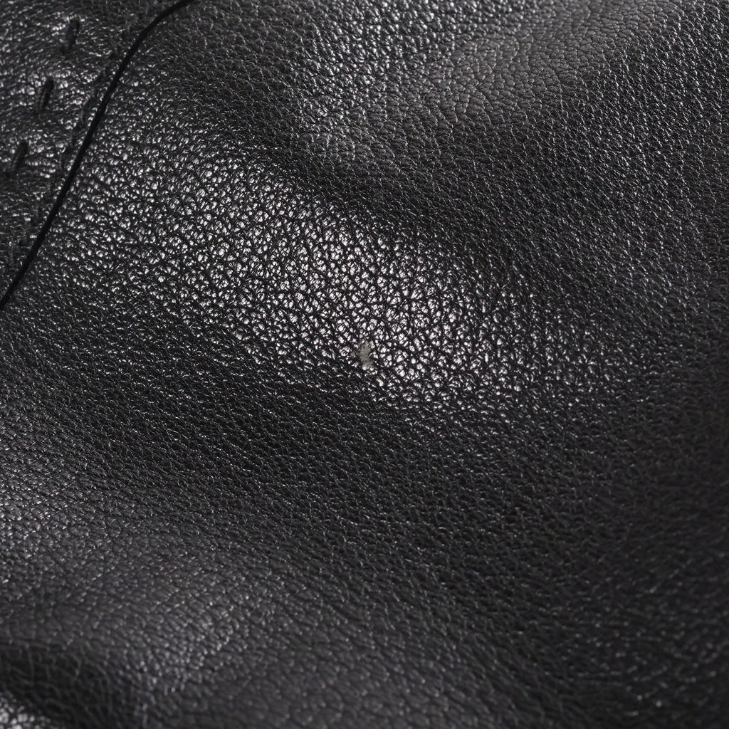 YVES SAINT LAURENT(イヴサンローラン) サックダブル リバーシブル ハンドバッグ トートバッグ ブラック レザー 168484 ゴールド金具 レディース