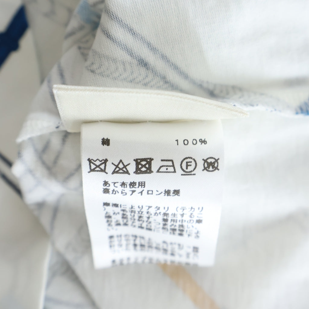 HERMES(エルメス) PARCOURS SANS FAUTE 半袖Tシャツ クルーネックカットソー ホワイト レディース
