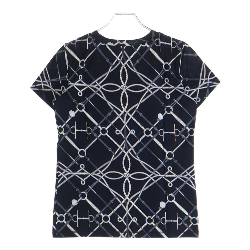 HERMES(エルメス) 21SS PARCOURS SANS FAUTE 半袖Tシャツ クルーネックカットソー ブラック レディース