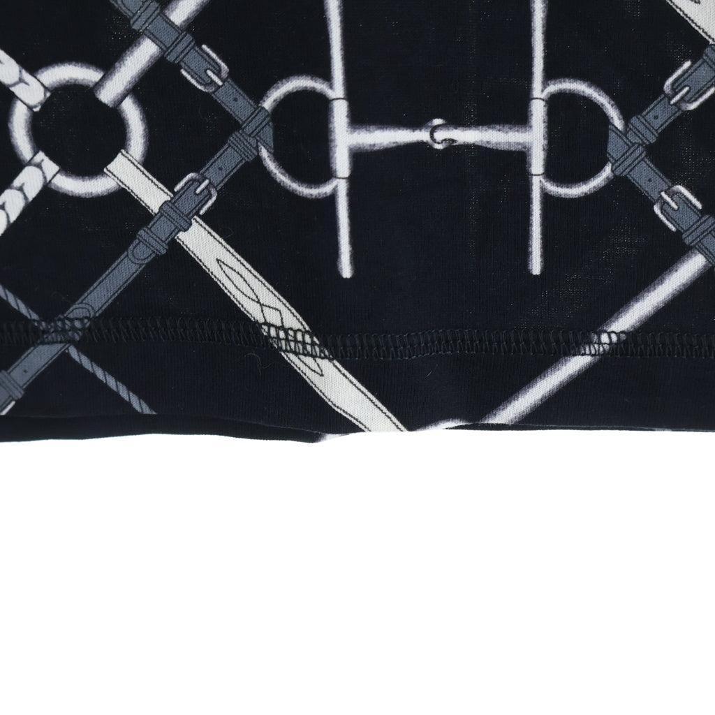 HERMES(エルメス) 21SS PARCOURS SANS FAUTE 半袖Tシャツ クルーネックカットソー ブラック レディース