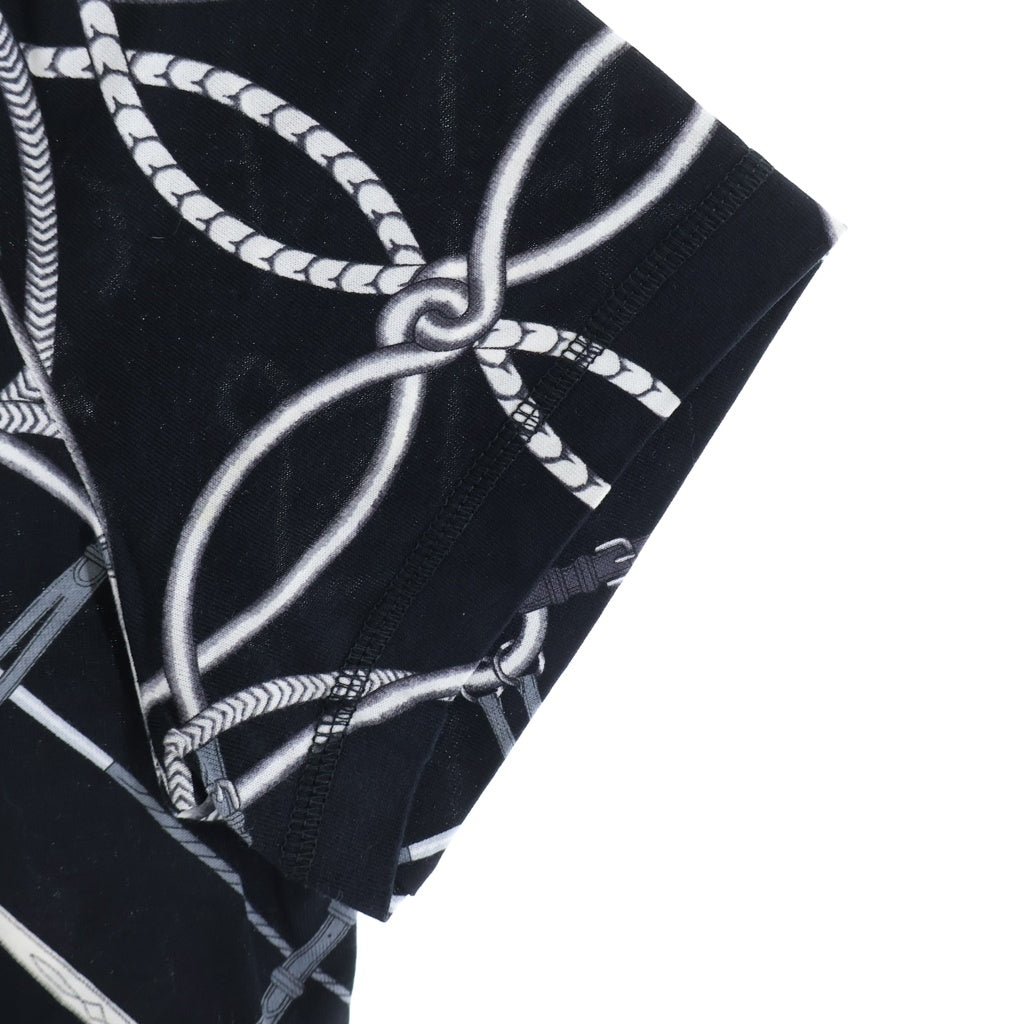 HERMES(エルメス) 21SS PARCOURS SANS FAUTE 半袖Tシャツ クルーネックカットソー ブラック レディース