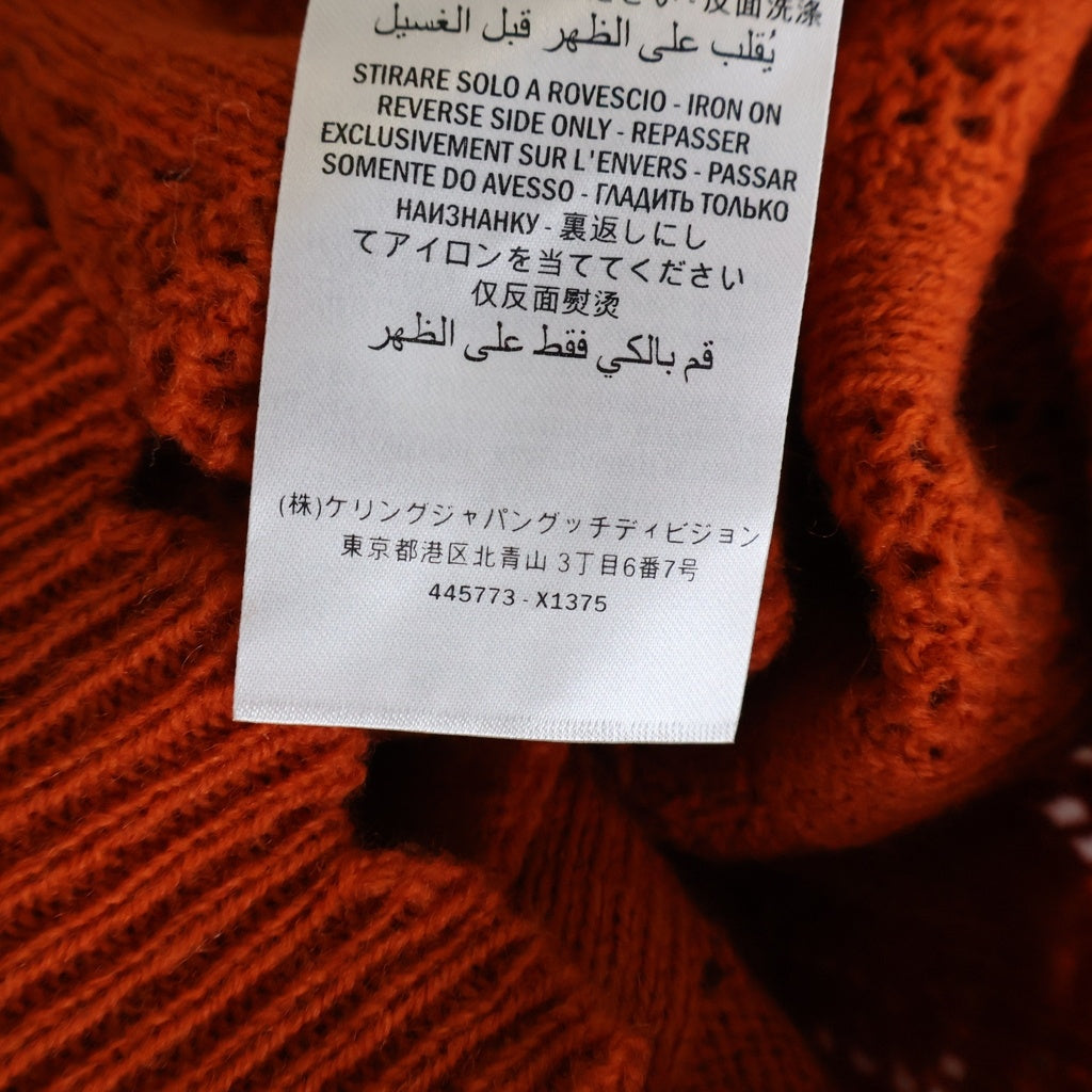 GUCCI(グッチ) トップス ニット 半袖 ウール オレンジ