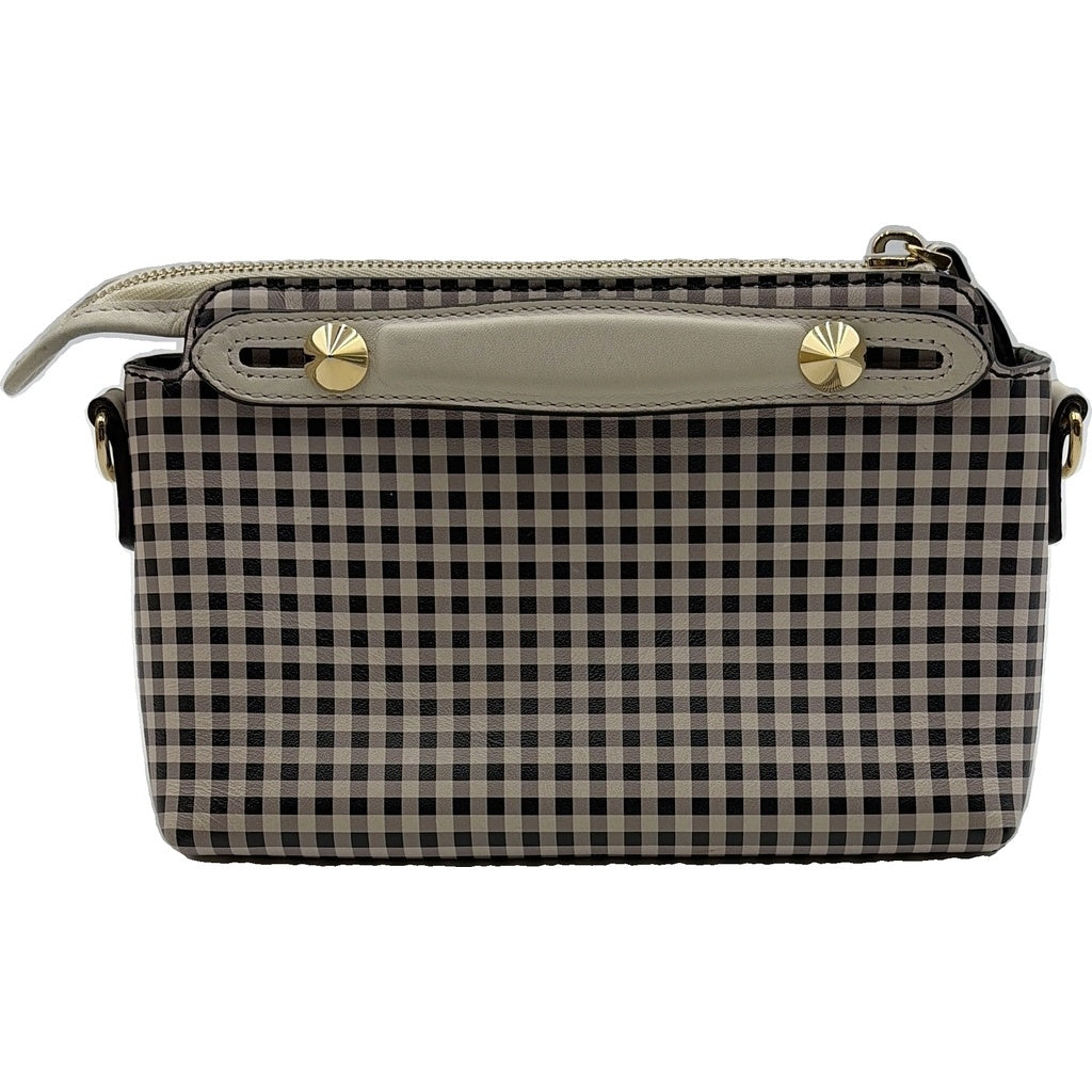 FENDI(フェンディ) バイザウェイ ミニ 2wayショルダーバッグ アイボリー チェック レザー 8BL145