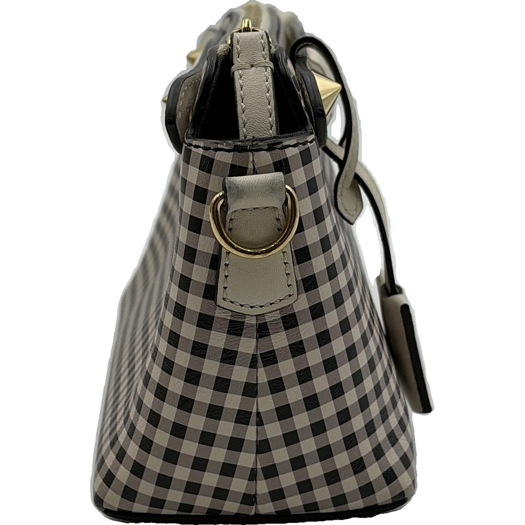 FENDI(フェンディ) バイザウェイ ミニ 2wayショルダーバッグ アイボリー チェック レザー 8BL145