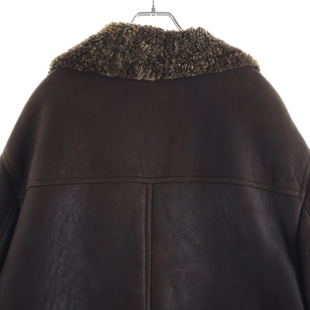 FENDI(フェンディ) OLD Shearling Coat シアリング ハーフコート ムートン レザー ブラウン