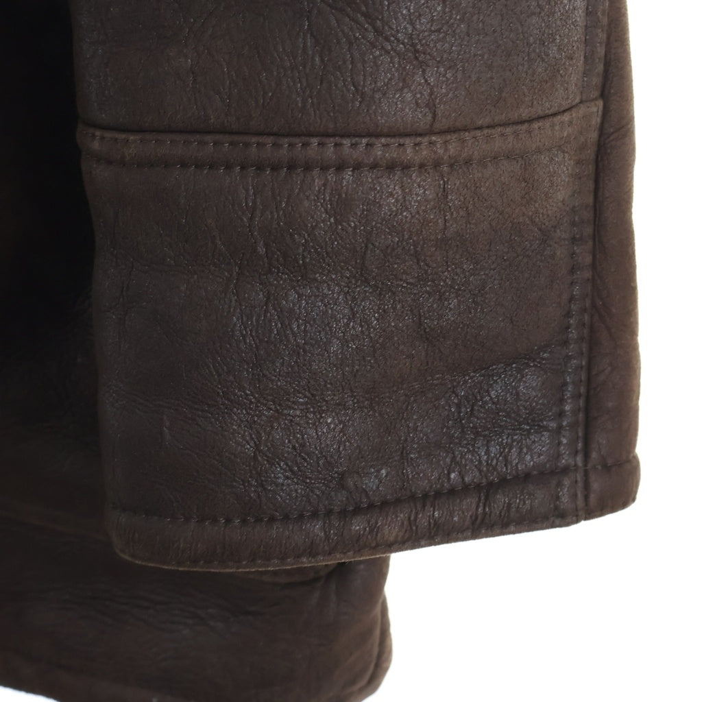 FENDI(フェンディ) OLD Shearling Coat シアリング ハーフコート ムートン レザー ブラウン