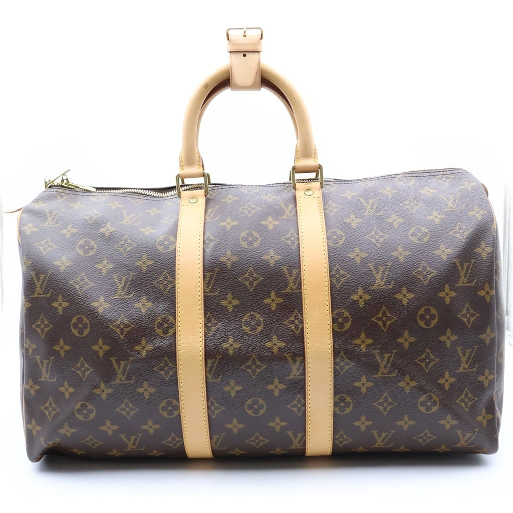 LOUIS VUITTON(ルイヴィトン) キーポル45 ボストンバッグ モノグラム PVCレザー ブラウン M41428