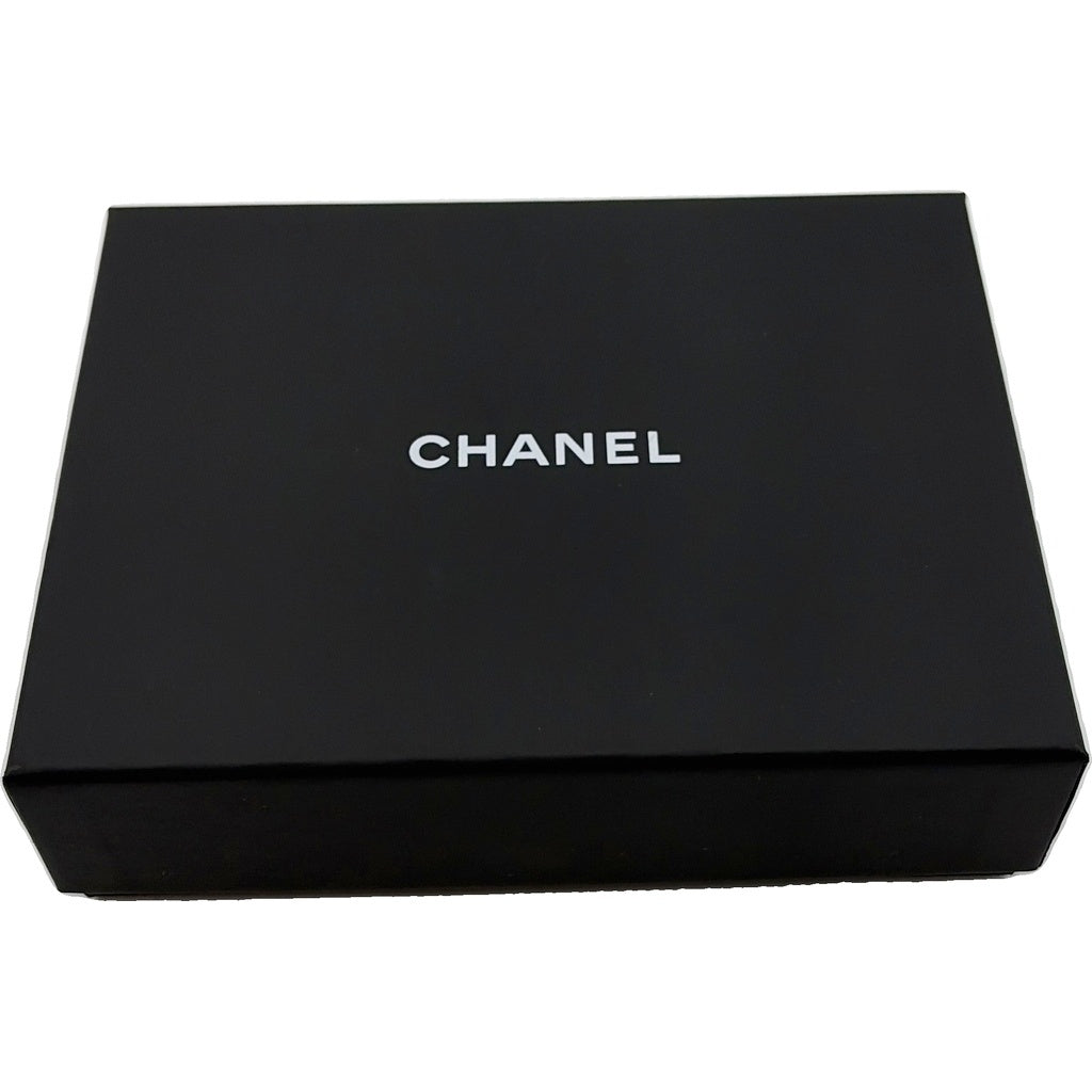 CHANEL(シャネル) ココマーク スモールフラップウォレット 三つ折り財布 ブラック キャビアスキン