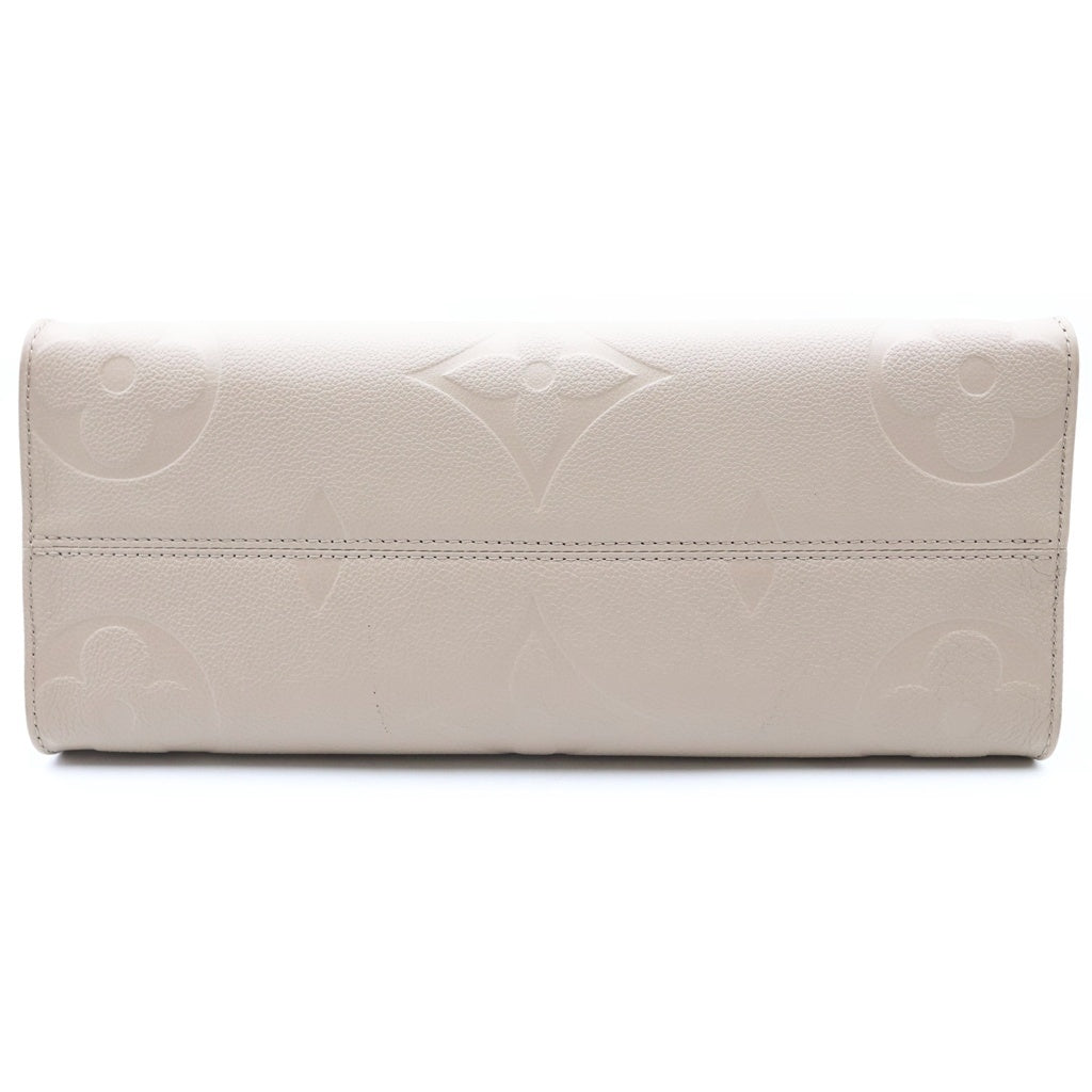 LOUIS VUITTON(ルイヴィトン) オンザゴーMM ハンドバッグ トートバッグ モノグラム アンプラント レザー トゥルトレール グレージュ M45607 レディース