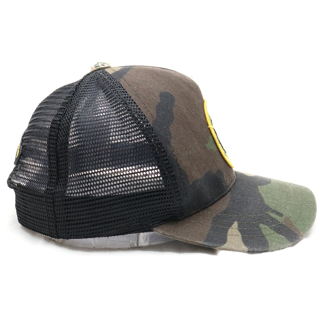 CHROME HEARTS(クロムハーツ) TRUCKER CAP CHプラスパッチ クロスボール付 メッシュキャップ 帽子 カモフラージュ カーキ/ブラウン