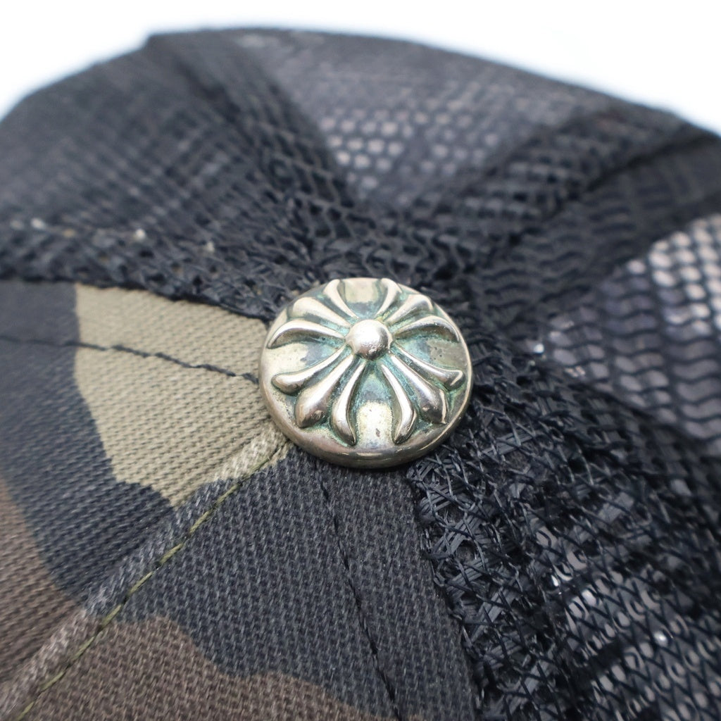 CHROME HEARTS(クロムハーツ) TRUCKER CAP CHプラスパッチ クロスボール付 メッシュキャップ 帽子 カモフラージュ カーキ/ブラウン