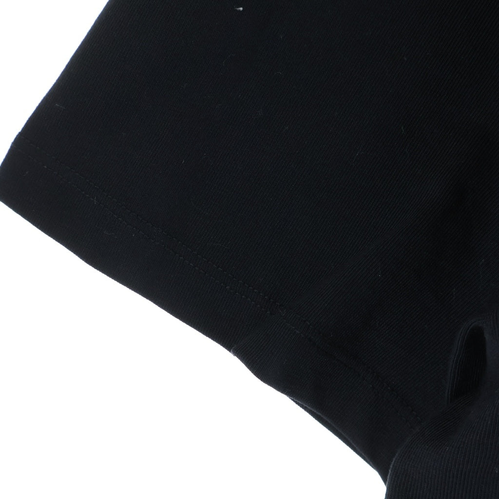 LOEWE(ロエベ) ロゴ 刺繍 ポケット付き Tシャツ 半袖 コットン ブラック H526Y22XDE