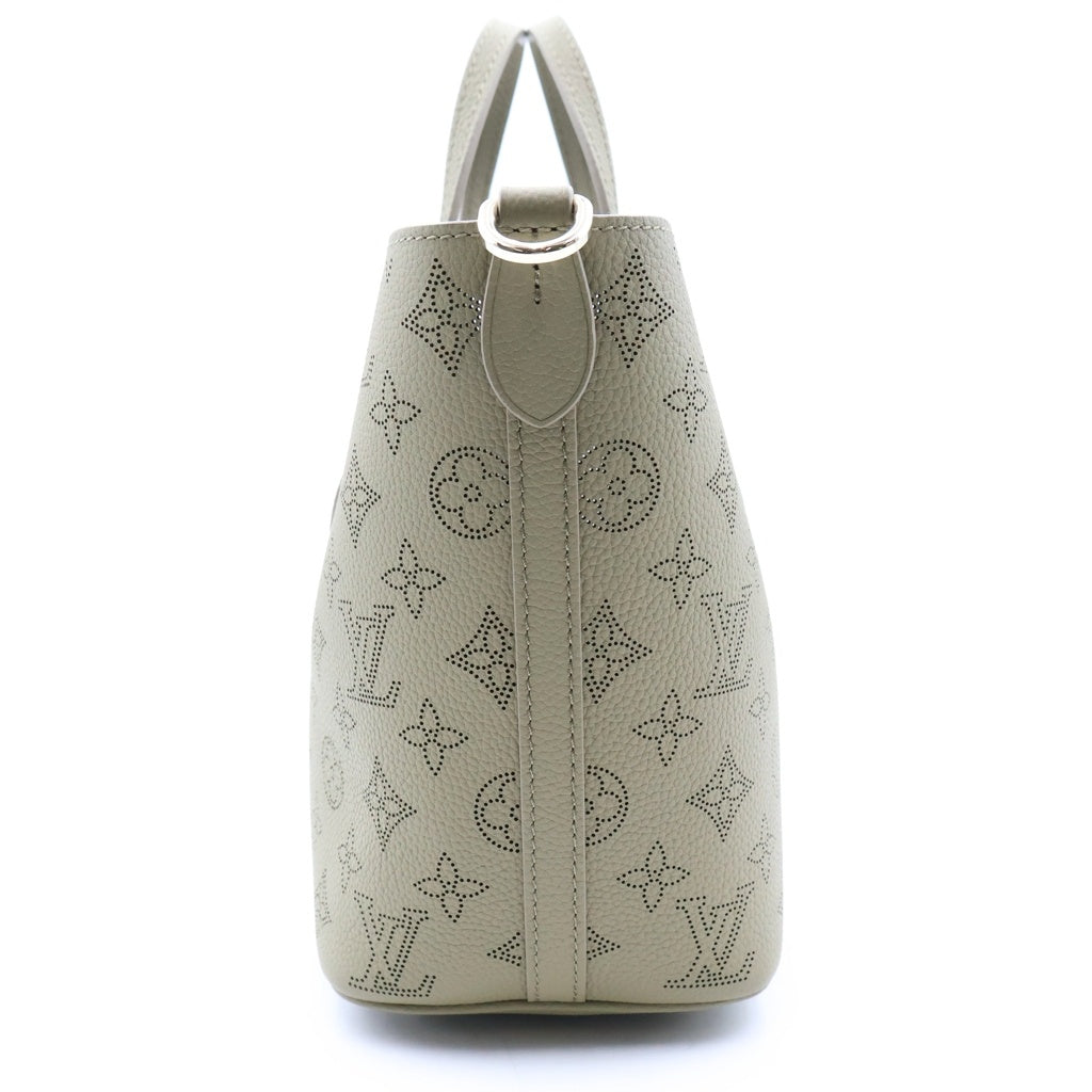 LOUIS VUITTON(ルイヴィトン) モノグラムマヒナ ブロッサムPM ガレ 2WAYハンドバッグ ショルダーバッグ カーキ レザー M21849 ゴールド金具 レディース
