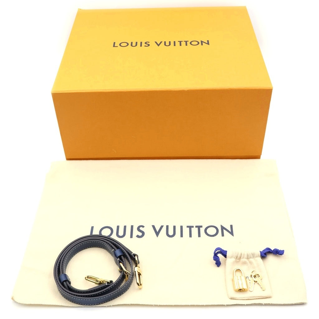 LOUIS VUITTON(ルイヴィトン) ルイヴィトン モノグラムデニム スピーディ25 2WAYハンドバッグ ショルダーバッグ インディゴブルー レザー×デニム M59609 ゴールド金具 レディース