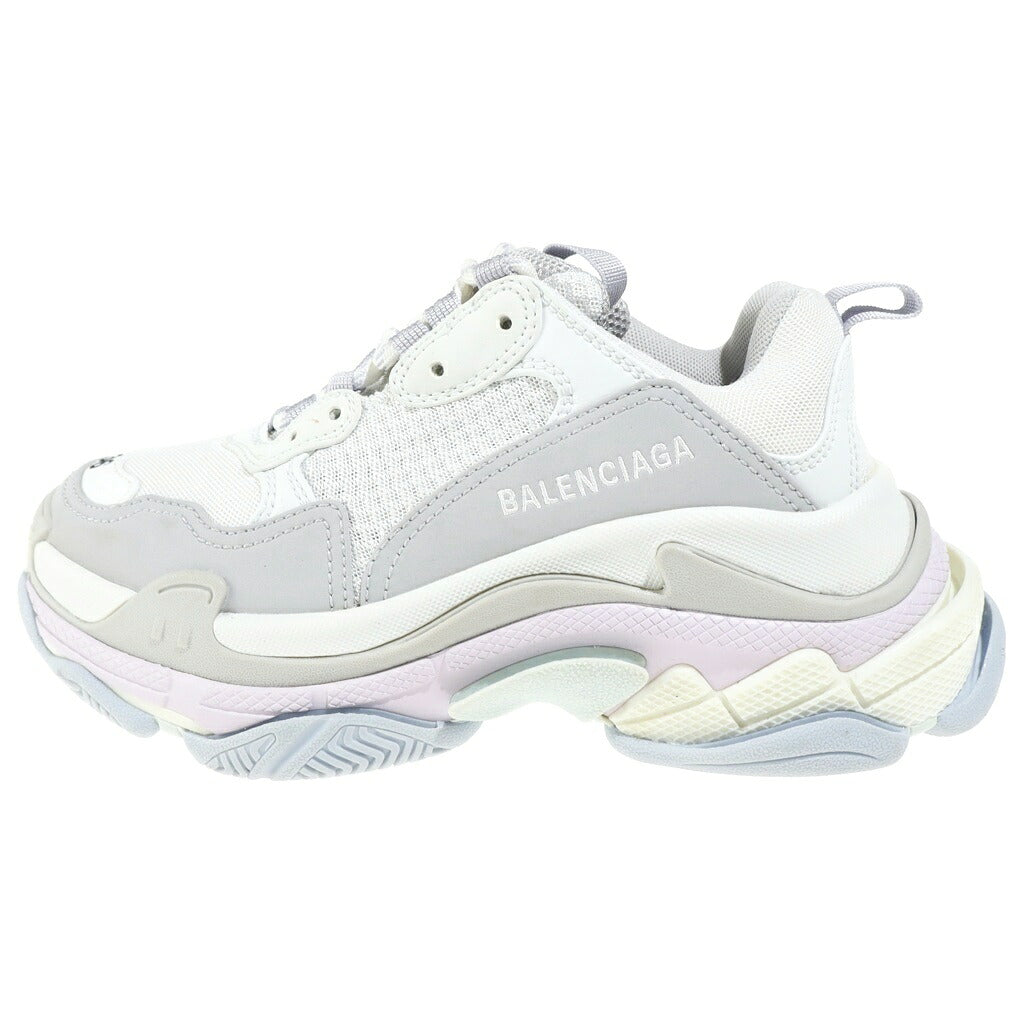 BALENCIAGA(バレンシアガ) TRIPLE S SNEAKER トリプルエス ボリュームソール ローカットスニーカー ホワイト×パステルブルー 524039