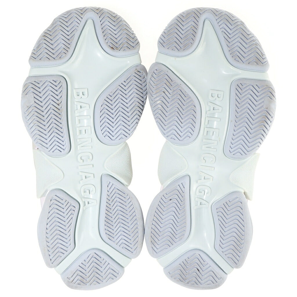 BALENCIAGA(バレンシアガ) TRIPLE S SNEAKER トリプルエス ボリュームソール ローカットスニーカー ホワイト×パステルブルー 524039