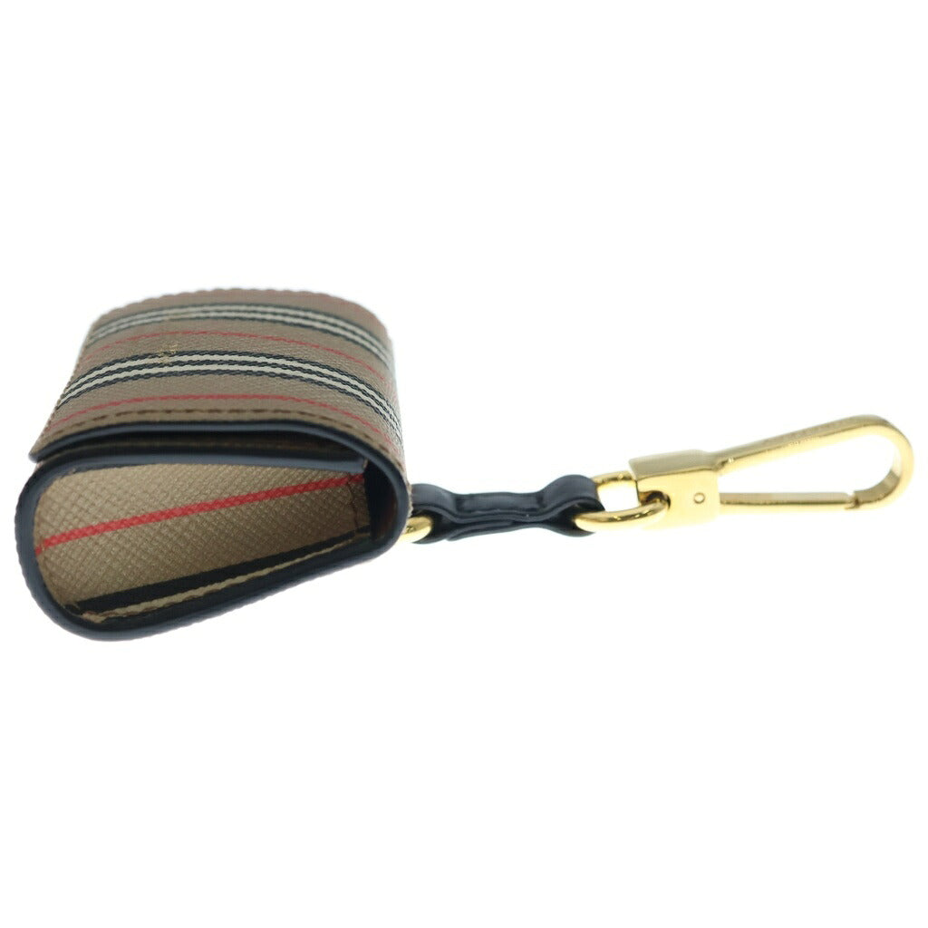 BURBERRY(バーバリー) アイコンストライプ Eキャンバス AirPods Proケース イヤホンケース エアーポッズ アーカイブベージュ 8031539