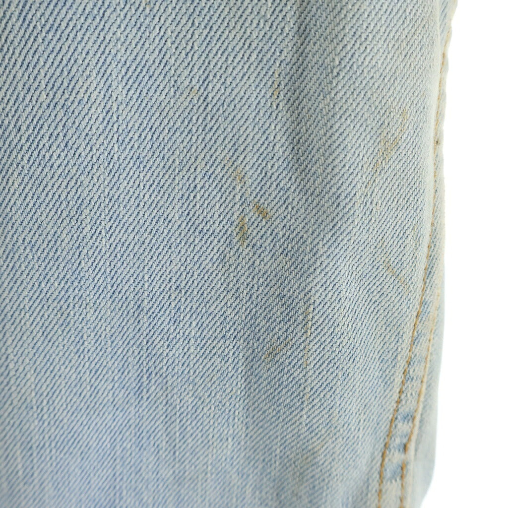 DOLCE & GABBANA(ドルチェアンドガッバーナ) レオパード ペンキ加工 デニムジャケット インディゴ JK3H 9415