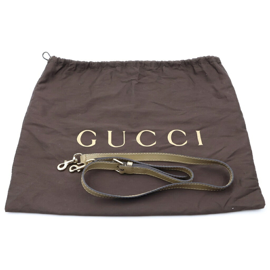 GUCCI(グッチ) GG柄 スーキー 2WAYハンドバッグ ショルダーバッグ ベージュ キャンバス×レザー 247902 ゴールド金具