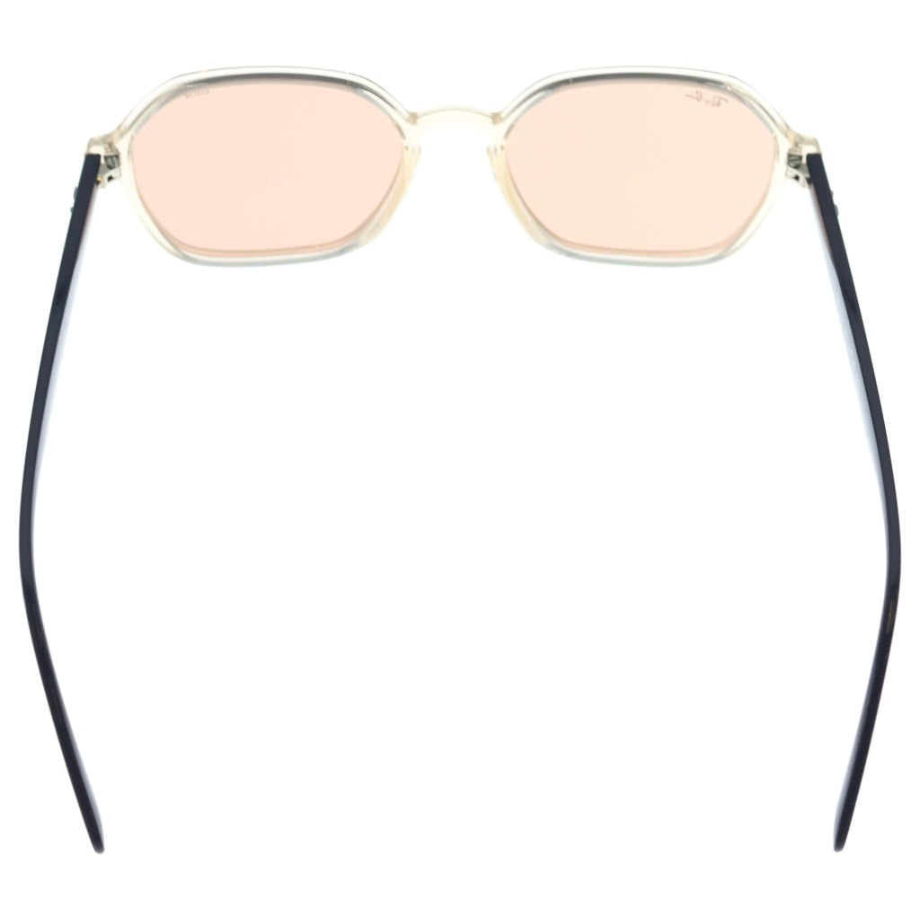 Ray Ban(レイバン) RB4361 ヘキサゴナルフレーム サングラス アイウェア メガネ 眼鏡 ブラウン系レンズ クリア/ネイビー