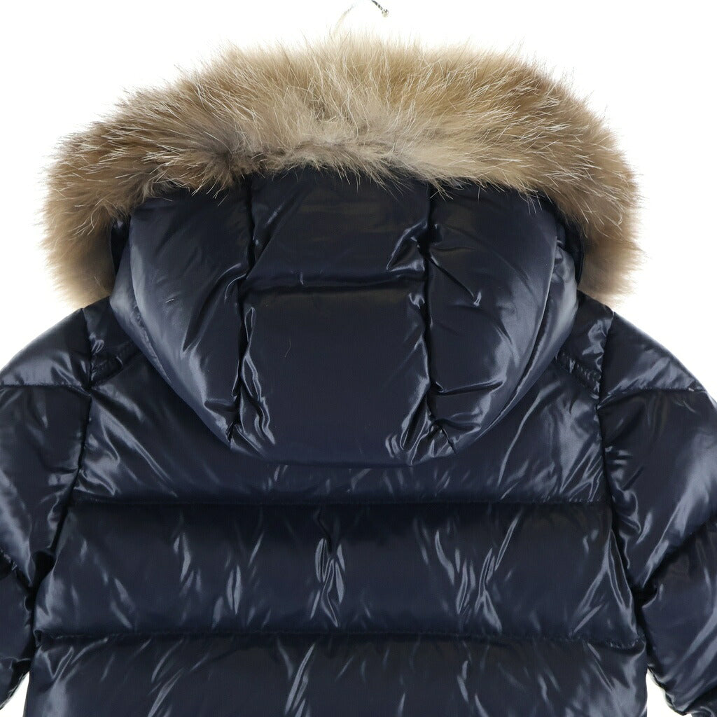 MONCLER(モンクレール) ECRINS GIUBBOTTO ファーフードナイロンダウンジャケット ネイビー キッズ G29511A52602 68950