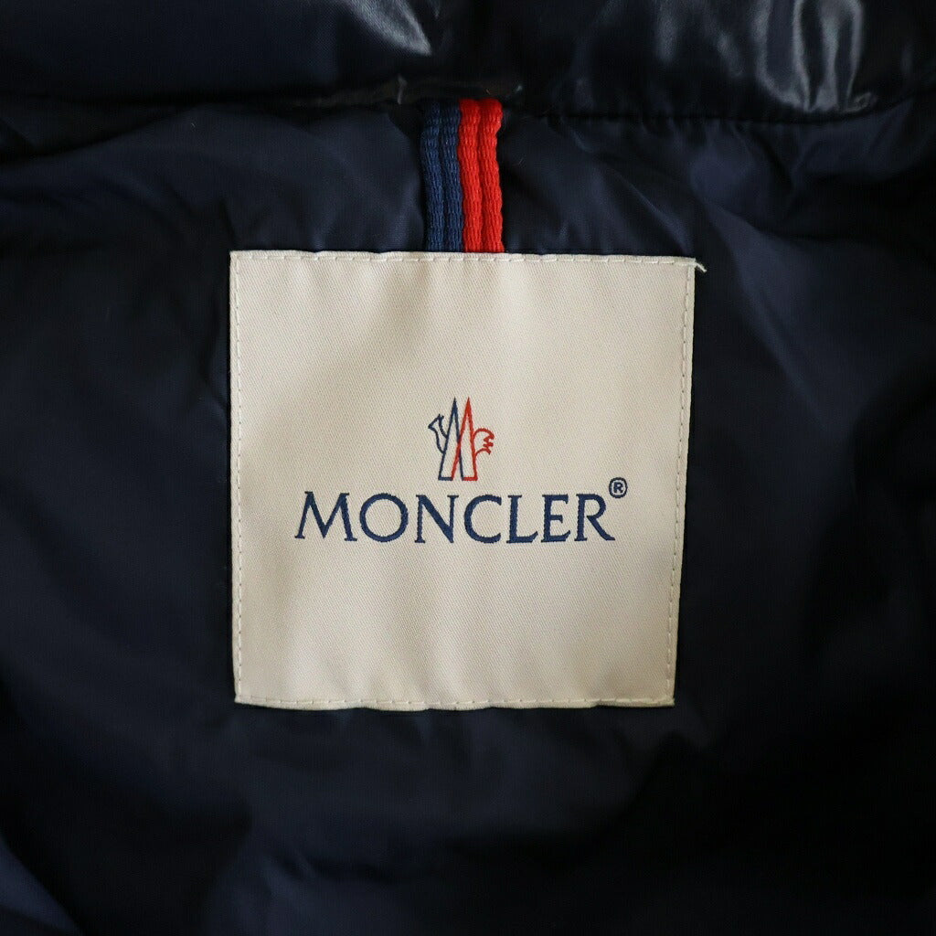 MONCLER(モンクレール) ECRINS GIUBBOTTO ファーフードナイロンダウンジャケット ネイビー キッズ G29511A52602 68950