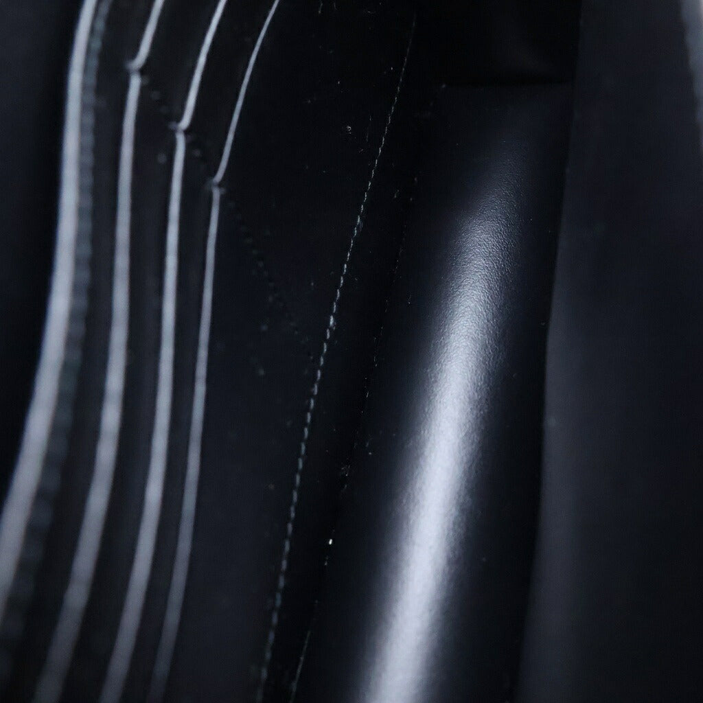 CELINE(セリーヌ) マーゴ トリオンフ チェーンウォレット ブラック カーフスキン ゴールド金具 10L033DPV