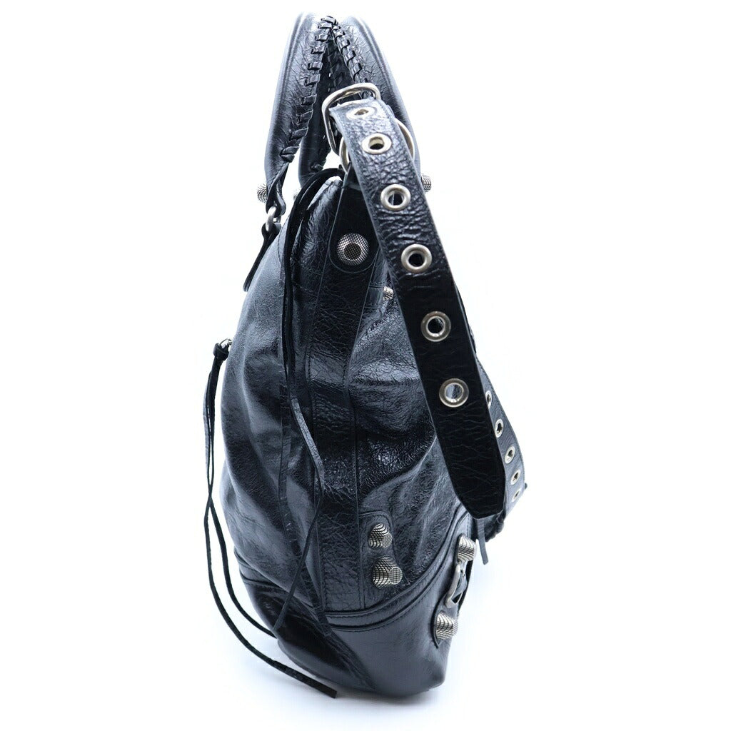 BALENCIAGA(バレンシアガ) ル・カゴール 2WAYショルダーバッグ トートバッグ ブラック レザー 719067