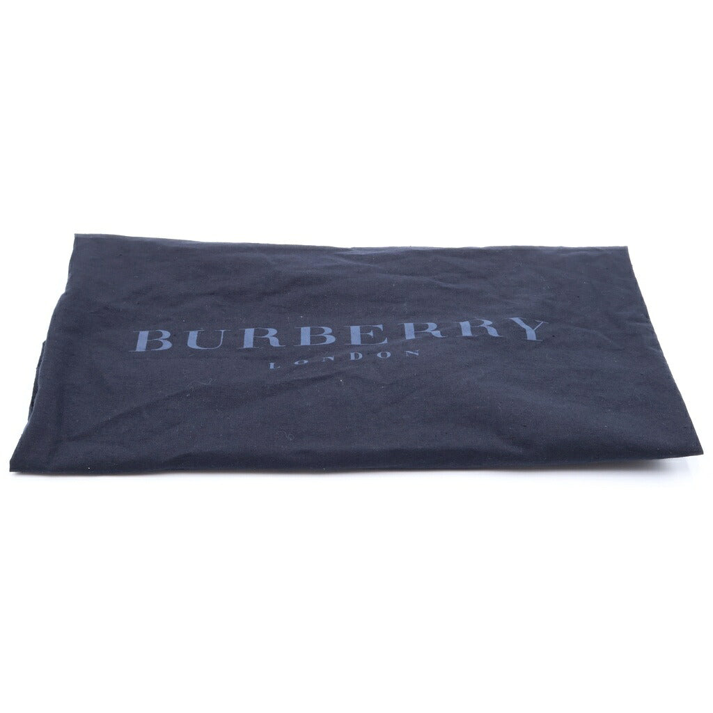 BURBERRY LONDON(バーバリーロンドン) チェーン ショルダーバッグ がま口 ポーチ サテン ブラウン/ブラック