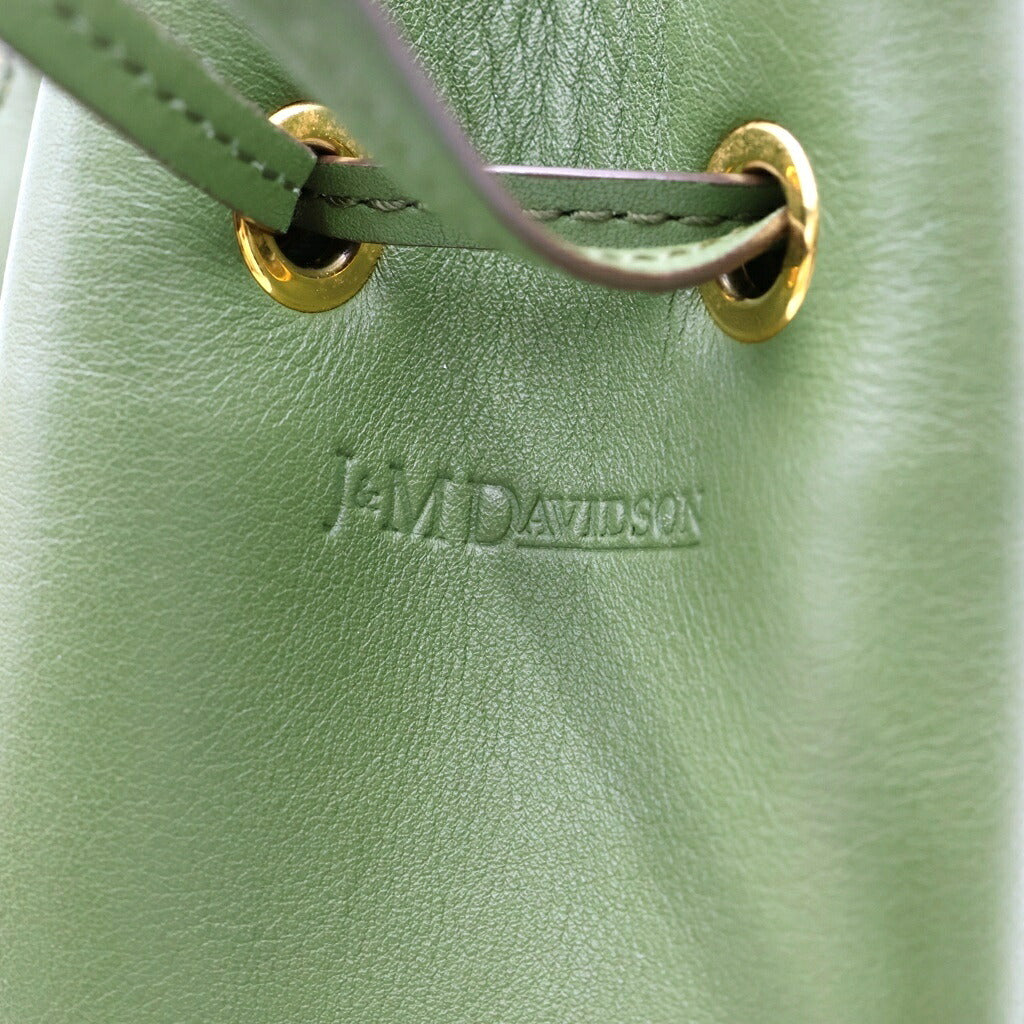 J&M DAVIDSON(ジェイアンドエムデヴィッドソン) フリンジカーニバル チェーンワンショルダーバッグ ハンドバッグ グリーン レザー ゴールド金具