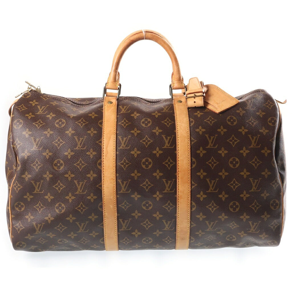 LOUIS VUITTON(ルイヴィトン) キーポル50 ボストンバッグ ハンドバッグ モノグラム PVCレザー ブラウン M41428