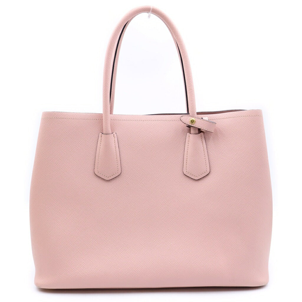 PRADA(プラダ) ドゥーブレ ミディアムバッグ トートバッグ 2wayショルダー サフィアーノ レザー ピンク 1BG775