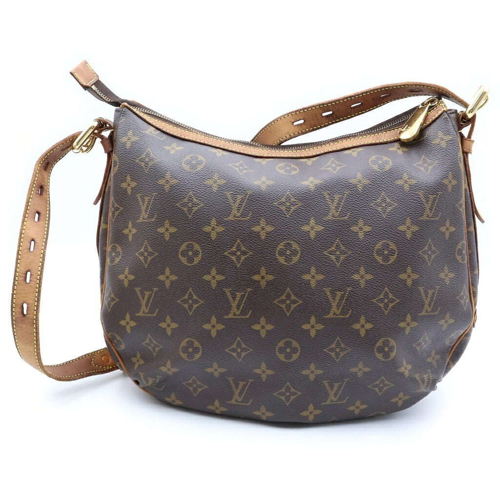 LOUIS VUITTON(ルイヴィトン) モノグラム トゥラムGM ショルダーバッグ ブラウン レザー×PVC M40075 ゴールド金具