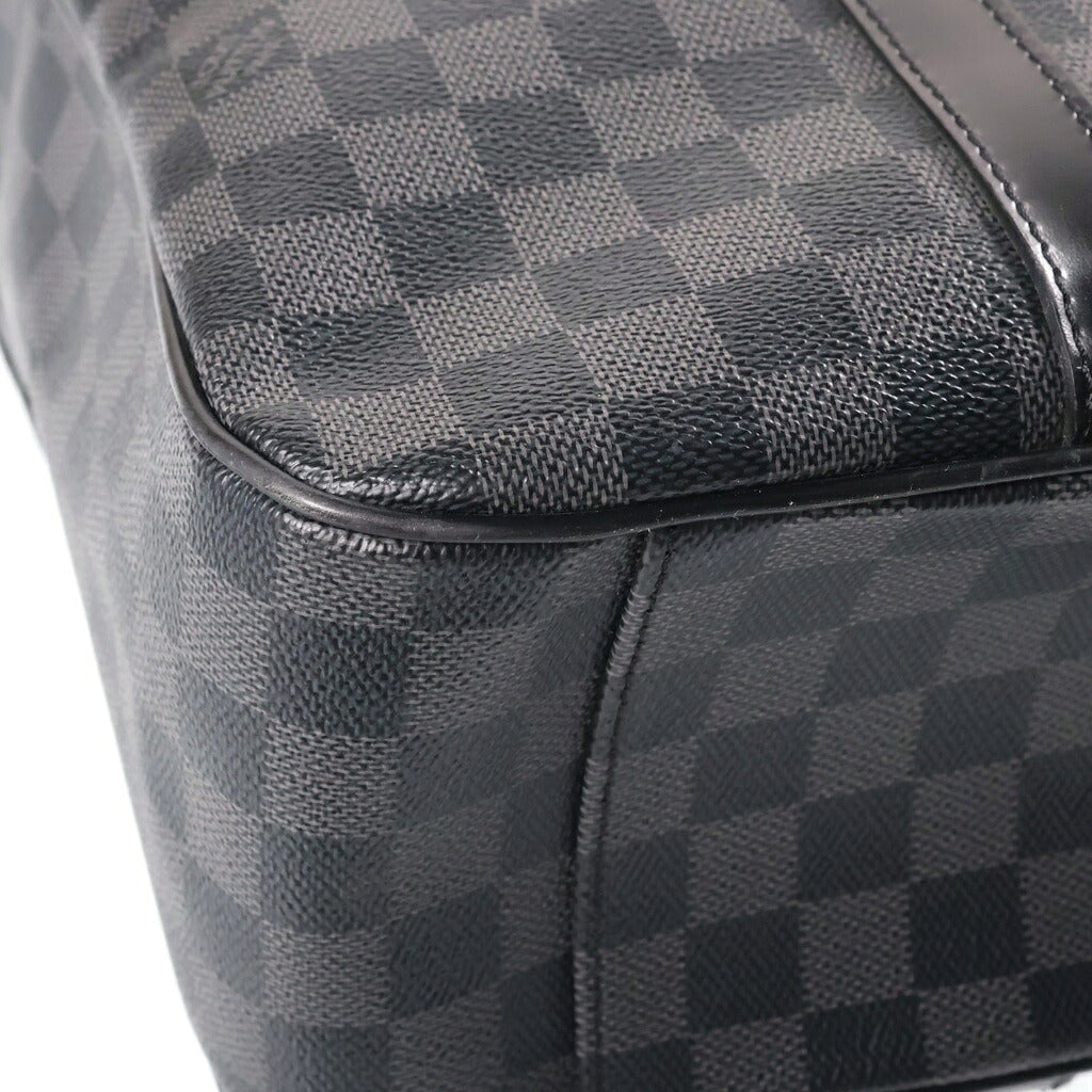 LOUIS VUITTON(ルイヴィトン) ダミエグラフィット タダオ 2WAYハンドバッグ トートバッグ ブラック レザー×PVC N51192 シルバー金具