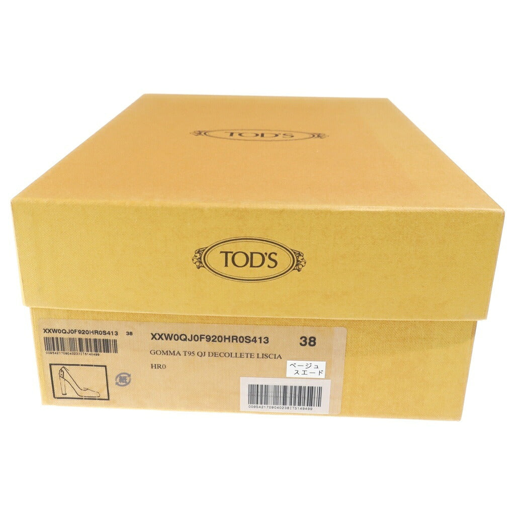 TOD'S(トッズ) スエード ヒールパンプス シューズ ハイヒール グレージュ レディース