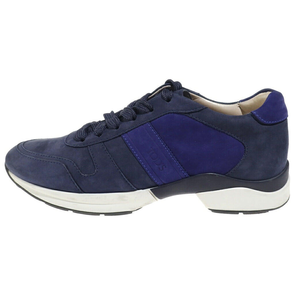 TOD'S(トッズ) FONDO SPORTIVO UU ALLACIATA スエード ローカットスニーカー シューズ ネイビー レディース