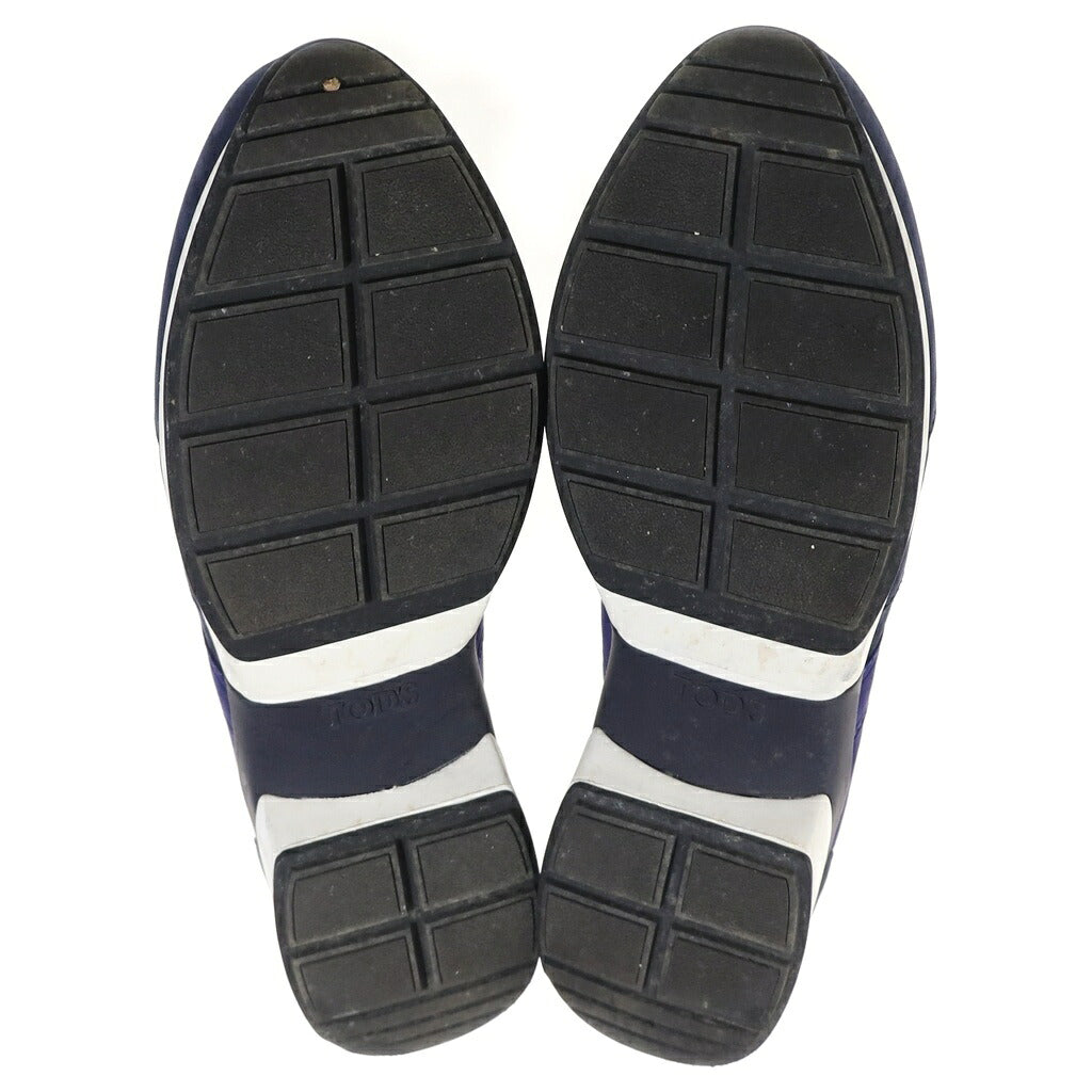 TOD'S(トッズ) FONDO SPORTIVO UU ALLACIATA スエード ローカットスニーカー シューズ ネイビー レディース