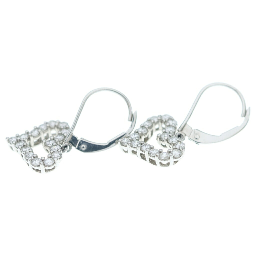 TIFFANY & Co.(ティファニー) センチメンタル ハート パヴェダイヤ ダイヤモンド ピアス PT950 プラチナ