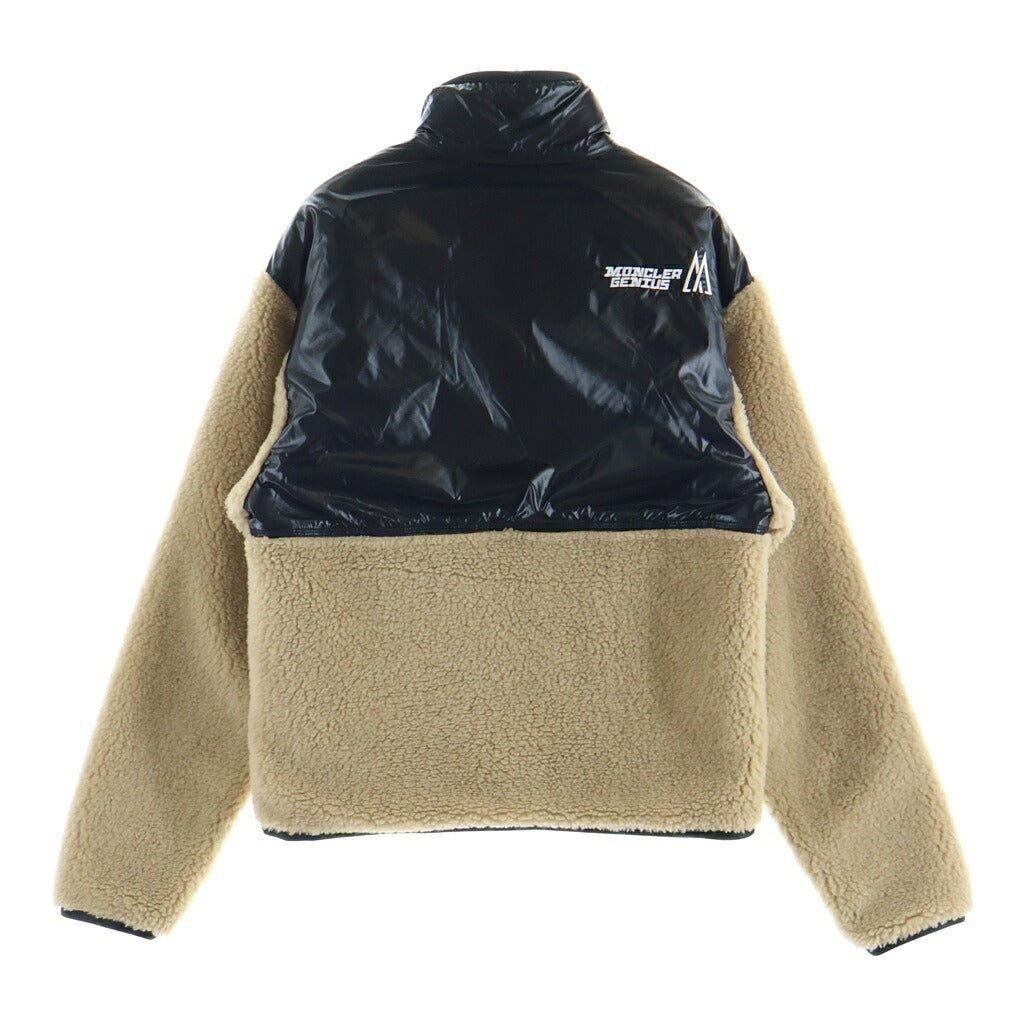 MONCLER(モンクレール) 21AW × FRAGMENT MAGLIA CARDIGAN フラグメント マグリア カーディガン ジップアップ フリースジャケット ベージュ×ブラック G209U8G00001