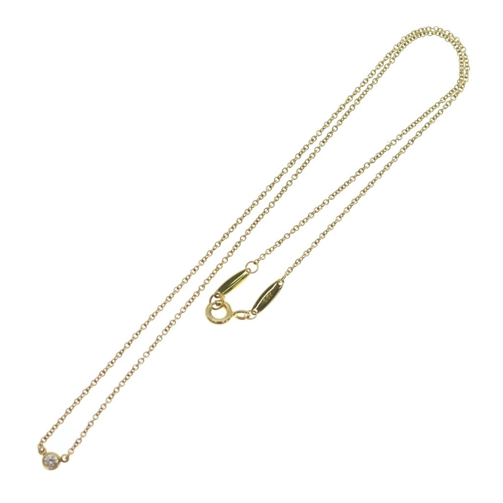 TIFFANY & Co.(ティファニー) バイザヤード ダイヤネックレス ペンダント チェーン イエローゴールド 750YG