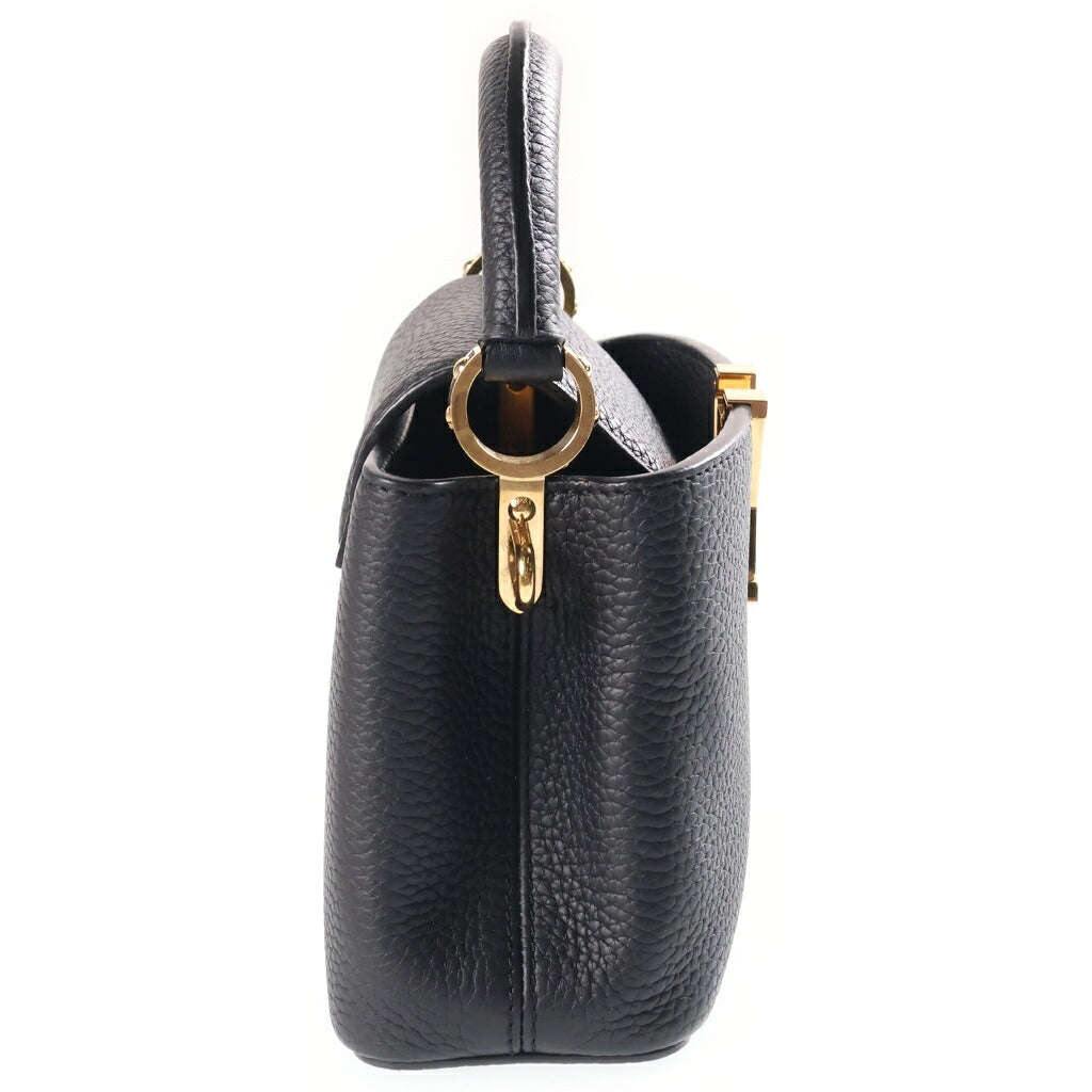 LOUIS VUITTON(ルイヴィトン) カプシーヌ ミニ MINI トリヨン カーフレザー 2WAY ハンド ショルダーバッグ ゴールド/シルバー金具 ブラック M27308 RFID