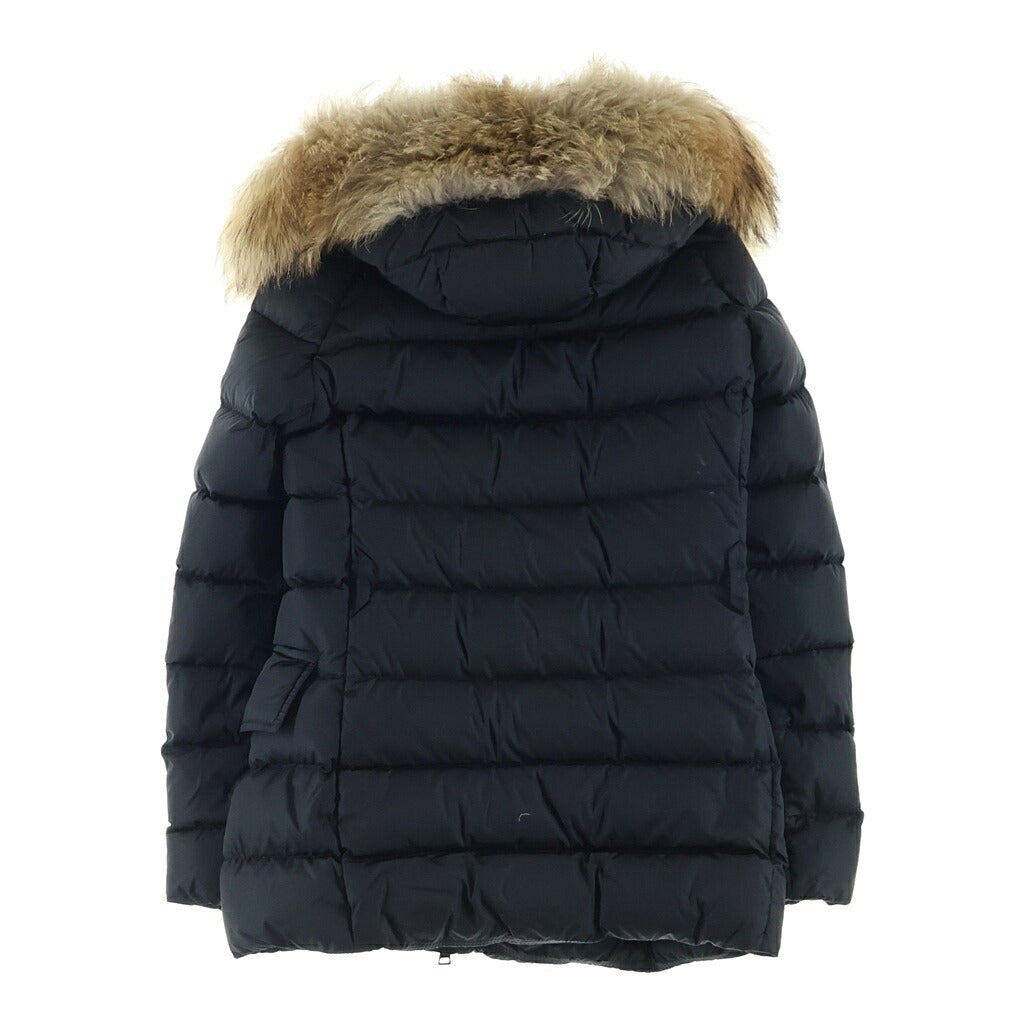 MONCLER(モンクレール) 21AW CLIO ファーフーデッド ジップアップ ダウンジャケット ブラック レディース D20934687725