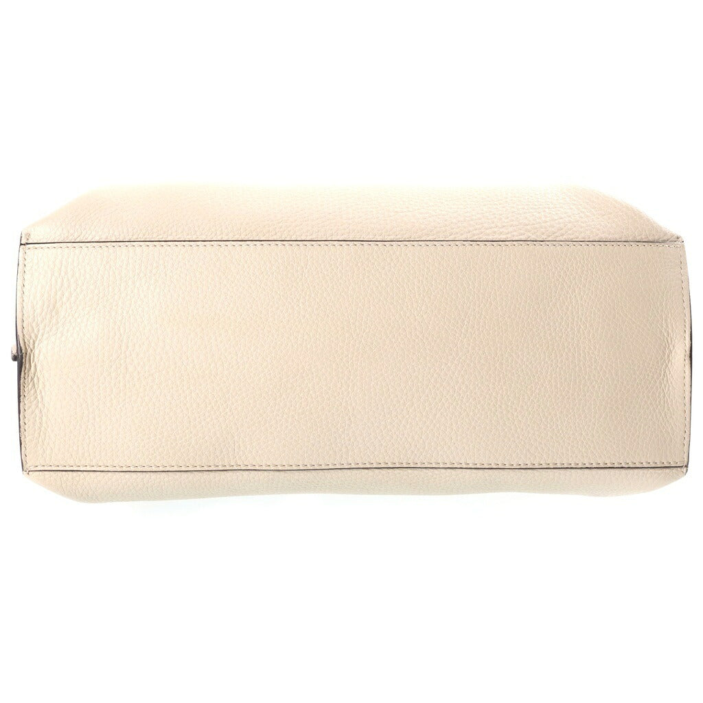 GUCCI(グッチ) バンブー デイリー ミディアム 2WAYハンドバッグ ショルダーバッグ ホワイト レザー 392013 シルバー金具