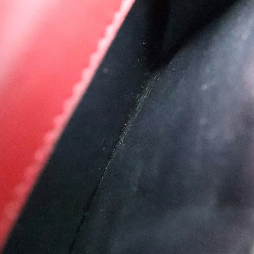 SAINT LAURENT PARIS(サンローランパリ) タイニーウォレット 三つ折り財布 コンパクトウォレット レッド レザー 505118 シルバー金具