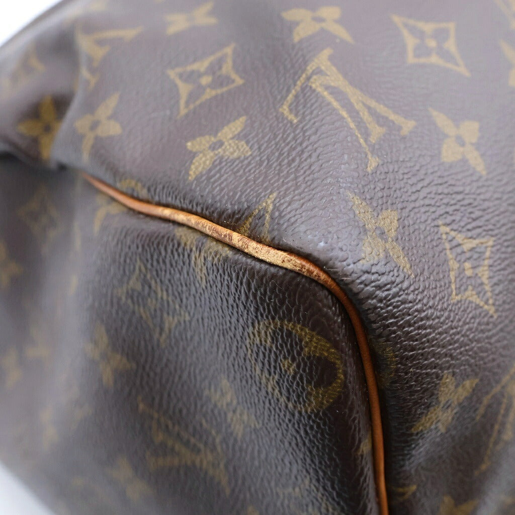 LOUIS VUITTON(ルイヴィトン) モノグラム キーポル45 ハンドバッグ ボストンバッグ トラベルバッグ ブラウン レザー×PVC M41428 ゴールド金具