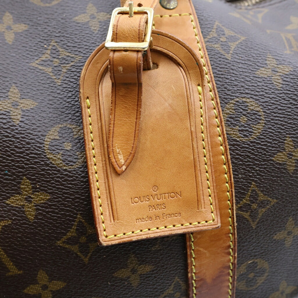 LOUIS VUITTON(ルイヴィトン) モノグラム キーポル45 ハンドバッグ ボストンバッグ トラベルバッグ ブラウン レザー×PVC M41428 ゴールド金具
