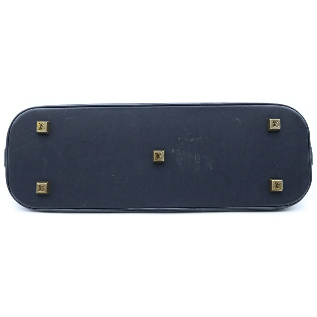 LOUIS VUITTON(ルイヴィトン) モノグラム ミニ アルマ ロン ハンドバッグ ブラック×ベージュ レザー×キャンバス M92205 ゴールド金具